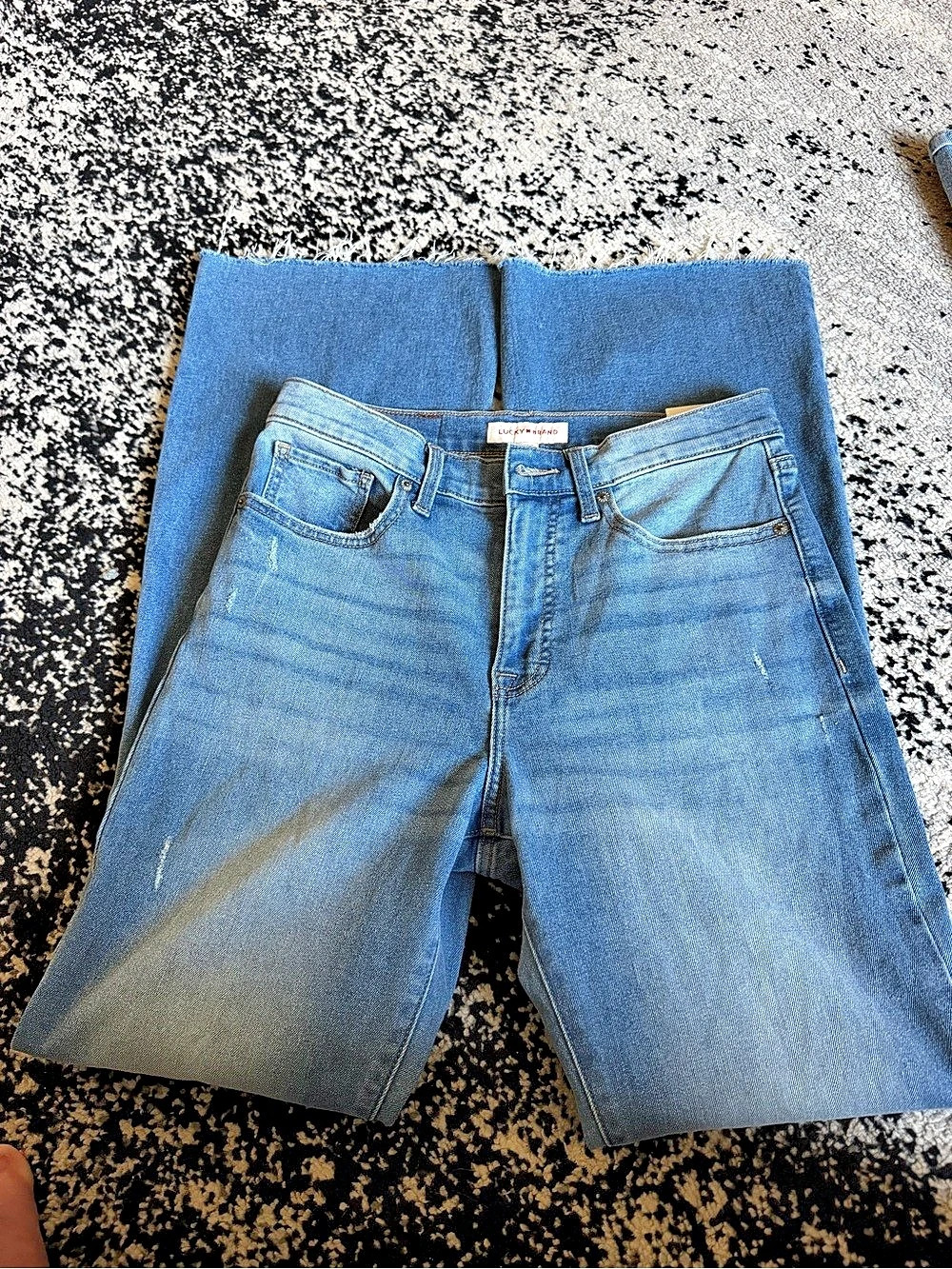 Lucky Brand Stevie High Rise Flare Jeans Blue Waist 29